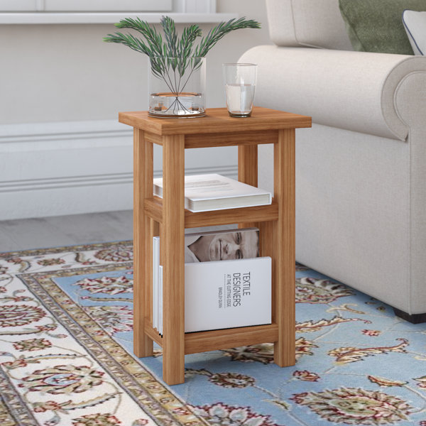 Cream and oak on sale side table